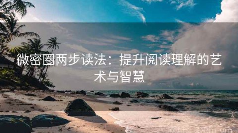 微密圈两步读法：提升阅读理解的艺术与智慧