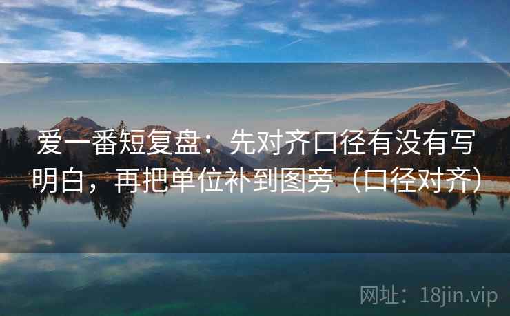 爱一番短复盘：先对齐口径有没有写明白，再把单位补到图旁（口径对齐）